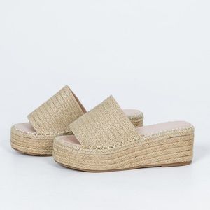 Princess Polly barbados platform sandal espadrille style wedge